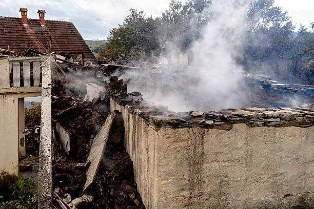 Professional Fire Damage Assessment technician working in Woodbine, NJ